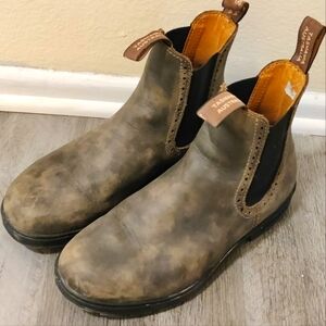 Blundstone High Top Boots Size 7 Rustic Brown